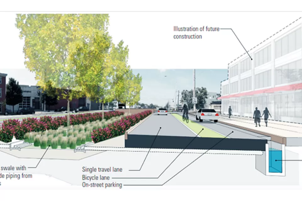 American Street Rendering Phildelphia